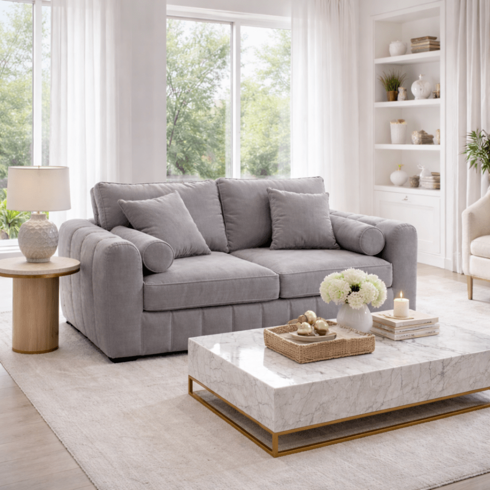 The Sienna Range 2 seater in a modern living room