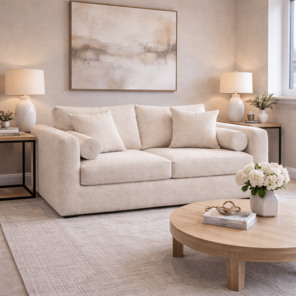 The Alex Range 2 seater in a modern living room