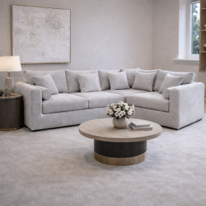The Alex Range coner sofa in a modern living room