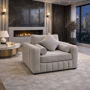 The Sienna Range arm chair in a modern living room