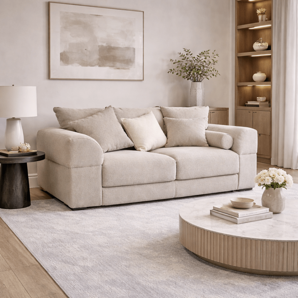 The Cloud range 2 seater in a modern living room