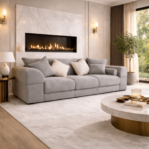 The Cloud range 3 seater in a modern living room