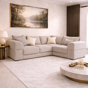 The Cloud range corner sofa in a modern living room