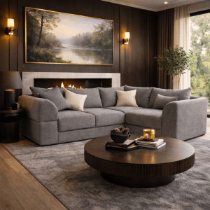 The Cloud range corner sofa in a modern living room